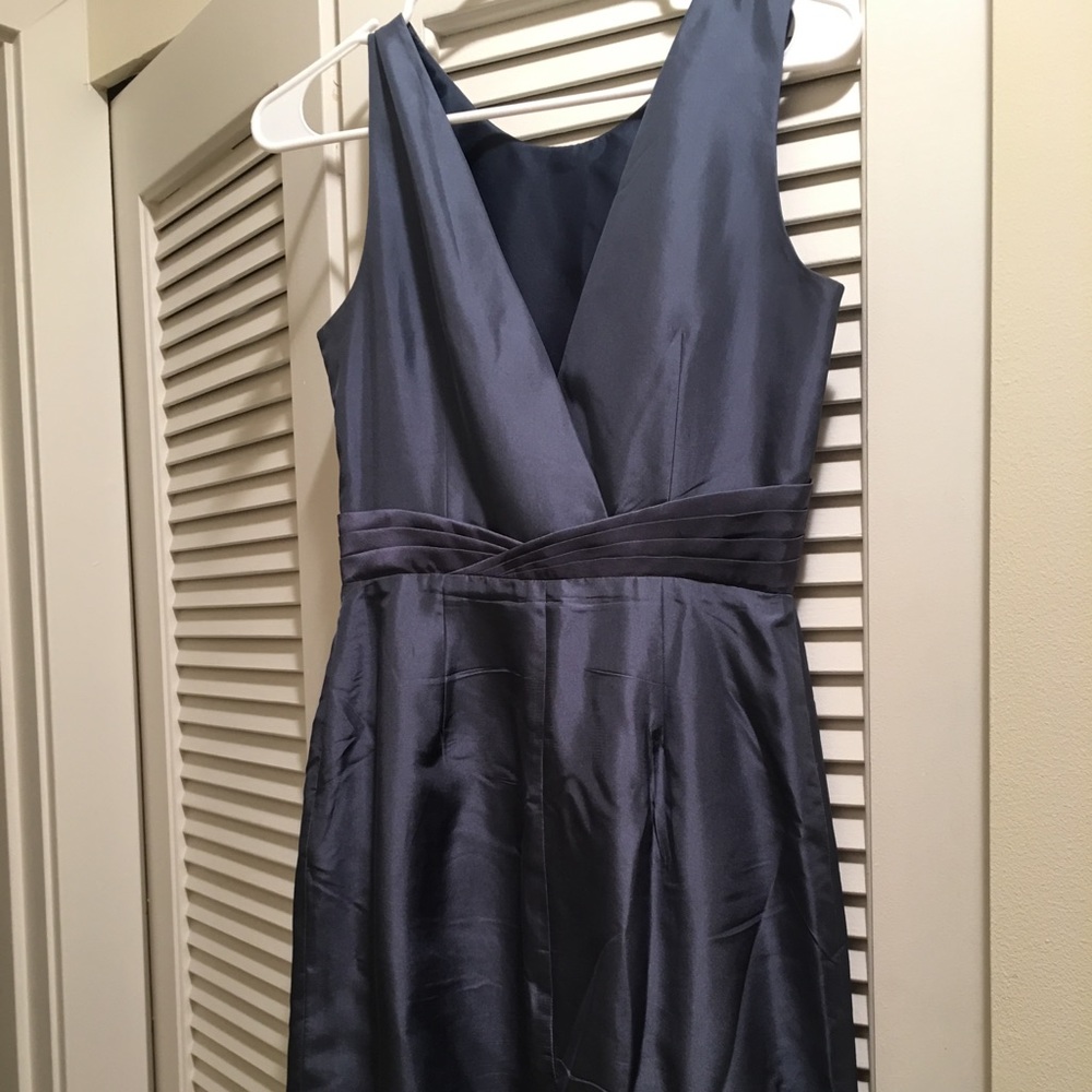 J Crew Blue satin dress